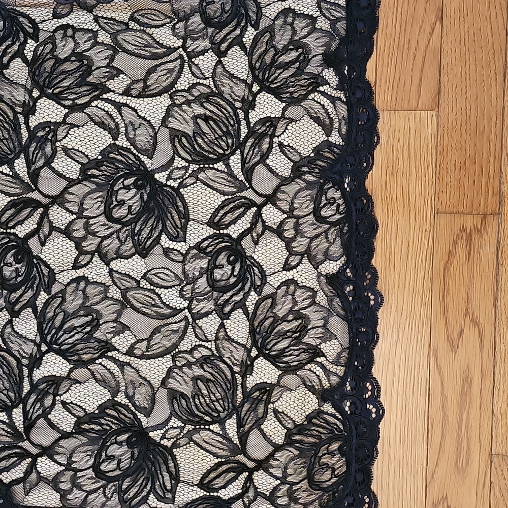 Tadashi Shoji Sheer Sleeve Lace Cocktail Dress - Picture 3 of 15